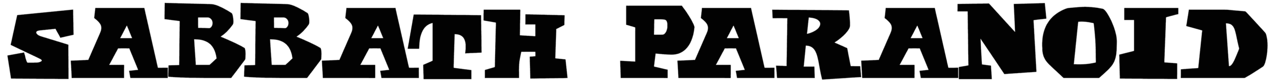 Sabbath Paranoid Font