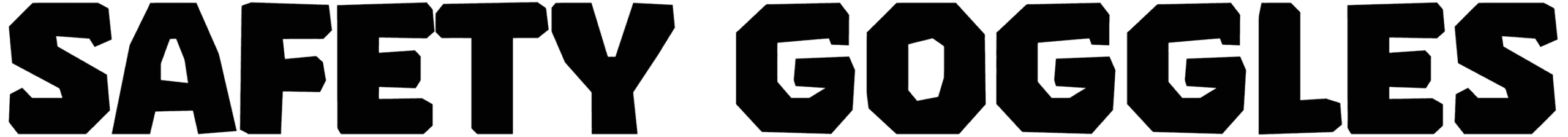 Safety Goggles Font