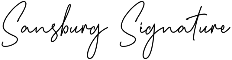 Sansburg Signature Font