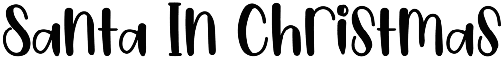 Santa In Christmas Font