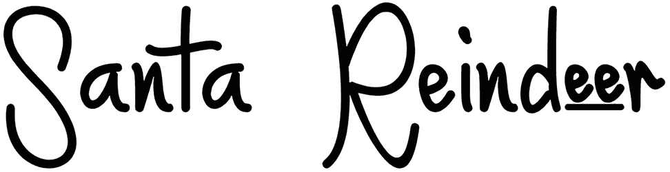 Santa Reindeer Font