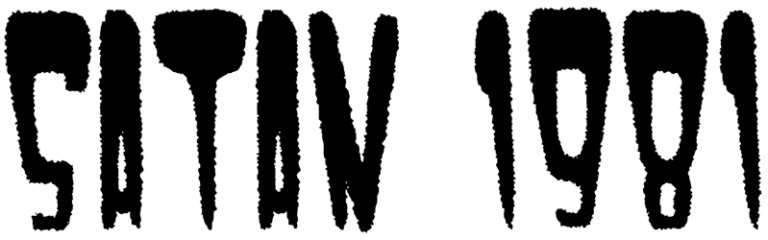 Satan 1981 Font