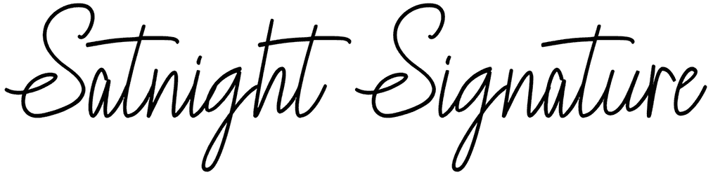 Satnight Signature Font