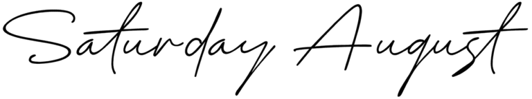 Saturday August Font