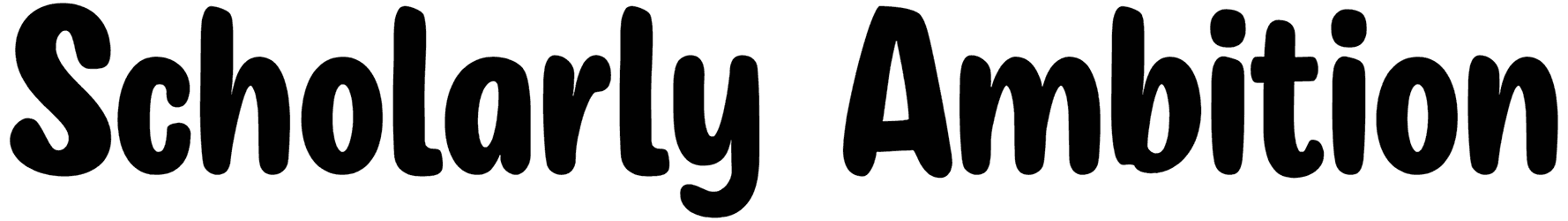 Scholarly Ambition Font