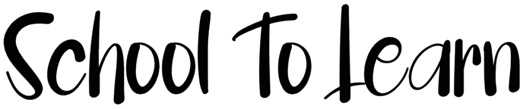 School To Learn Font