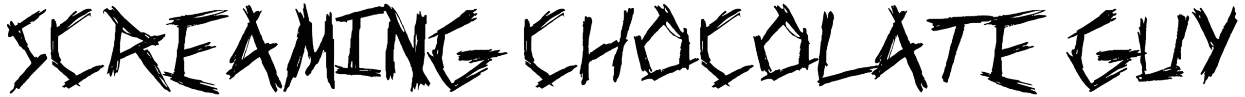 Screaming Chocolate Guy Font