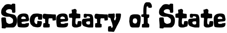 Secretary of State Font