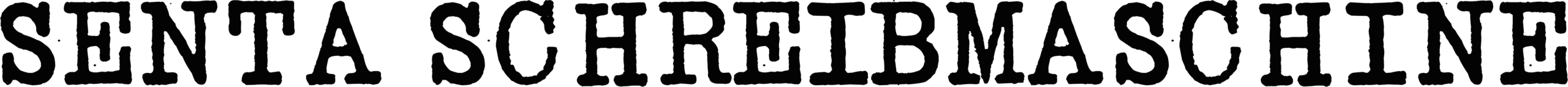 Senta Schreibmaschine Font