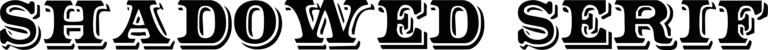 Shadowed Serif Font