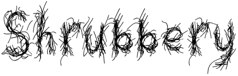 Shrubbery Font