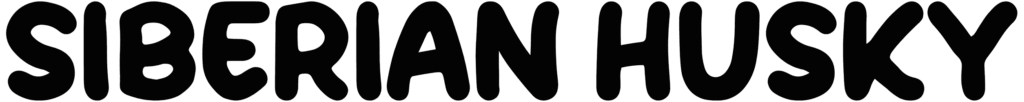Siberian Husky Font