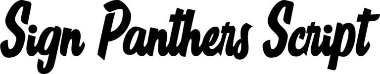 Sign Panthers Script Font