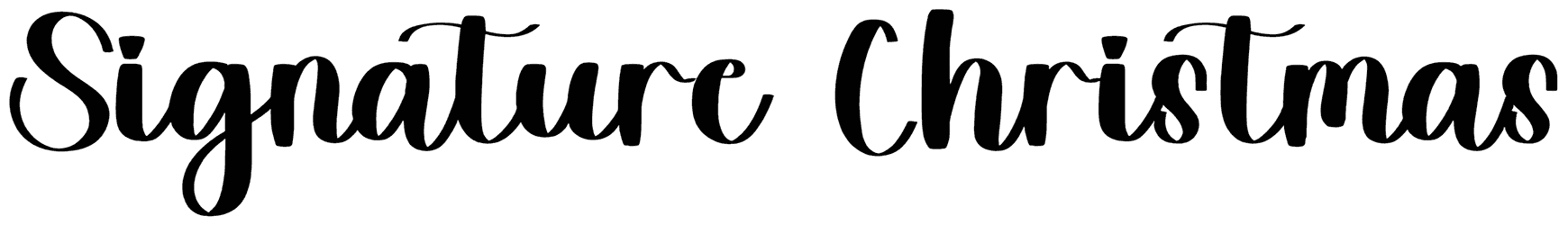 Signature Christmas Font