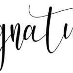 Signature Font