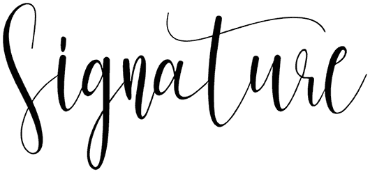 Signature Font