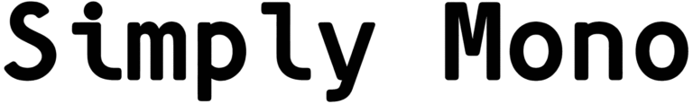 Simply Mono Font
