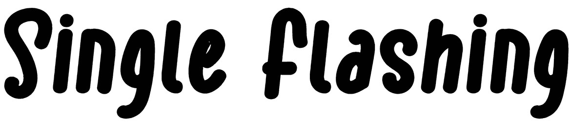 Single Flashing Font