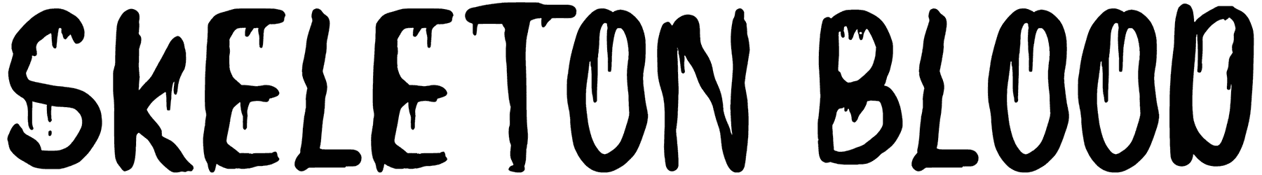Skeleton Blood Font