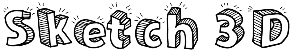 Sketch 3D Font