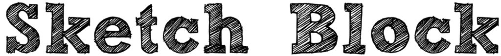 Sketch Block Font