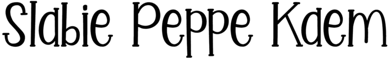 Slabie Peppe Kaem Font
