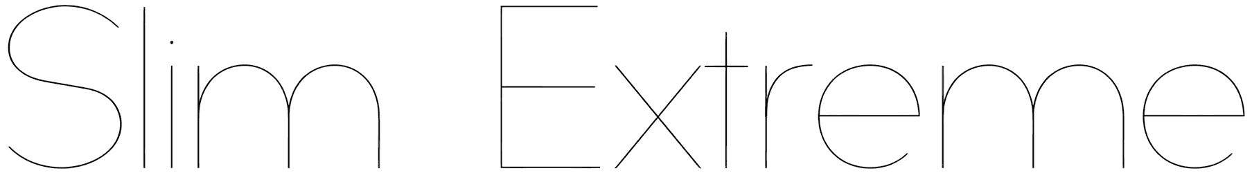 Slim Extreme Font