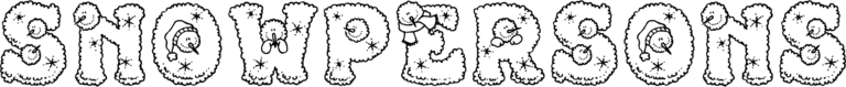Snowpersons Font