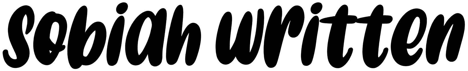 Sobiah Written Font