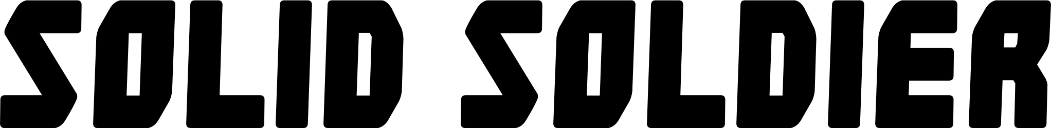 Solid Soldier Font