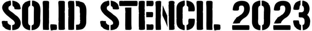 Solid Stencil 2023 Font