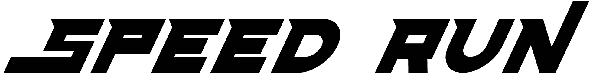 Speed Run Font