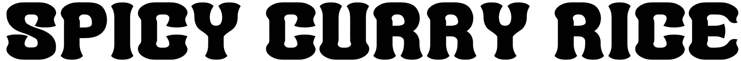Spicy Curry Rice G Font