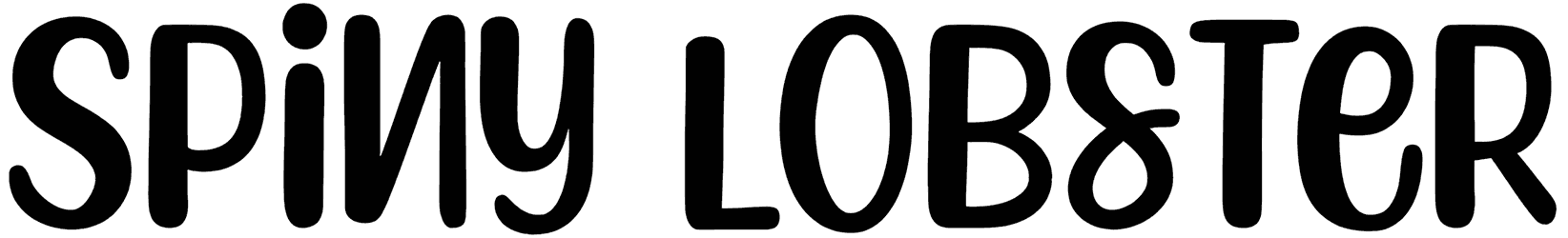 Spiny Lobster Font