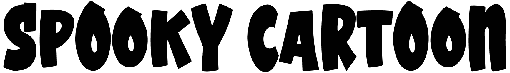 Spooky Cartoon Font