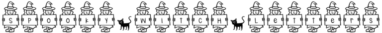 Spooky Witch Letters Font