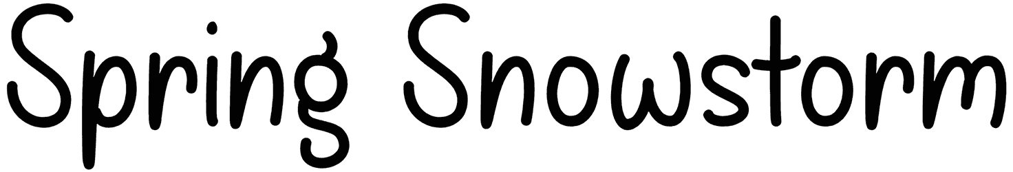 Spring Snowstorm Font