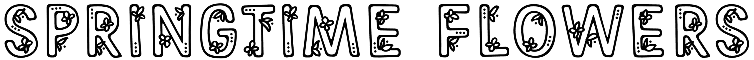 Springtime Flowers Font