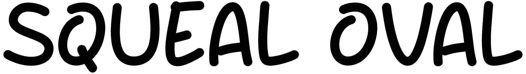 Squeal Oval Font