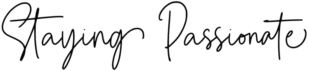 Staying Passionate Font