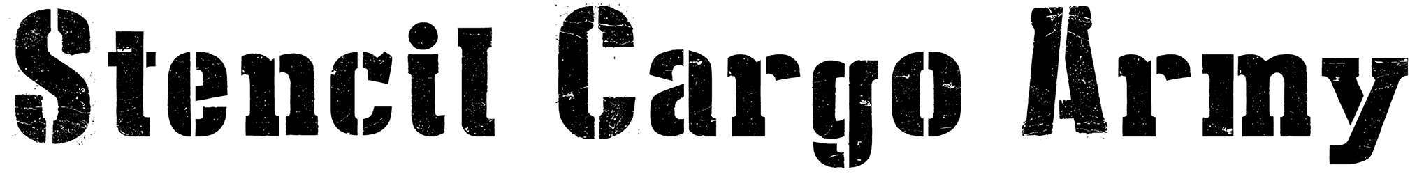 Stencil Cargo Army Font