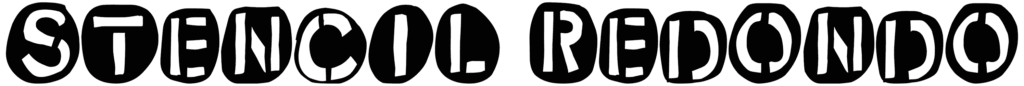 Stencil Redondo Font