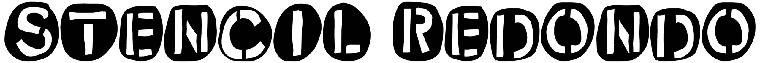 Stencil Redondo Font