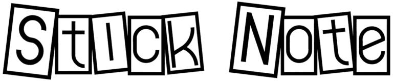 Stick Note Font