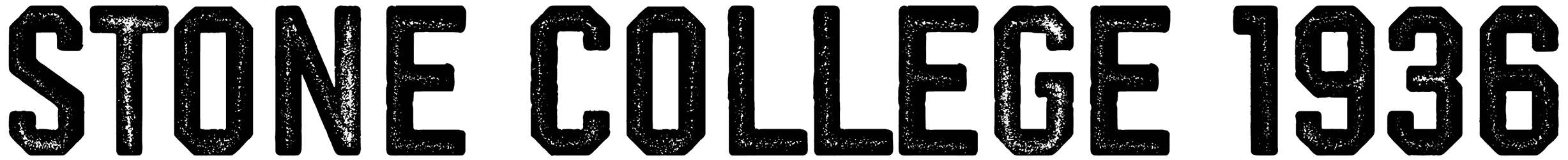 Stone College 1936 Font