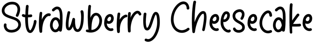 Strawberry Cheesecake Font