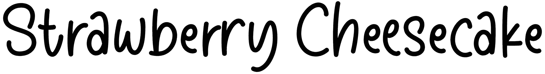 Strawberry Cheesecake Font