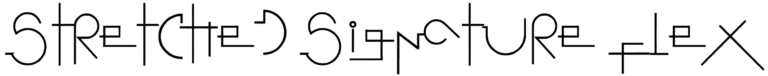 Stretched Signature Flex Font