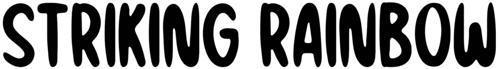 Striking Rainbow Font