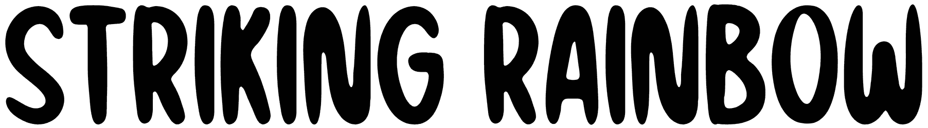 Striking Rainbow Font